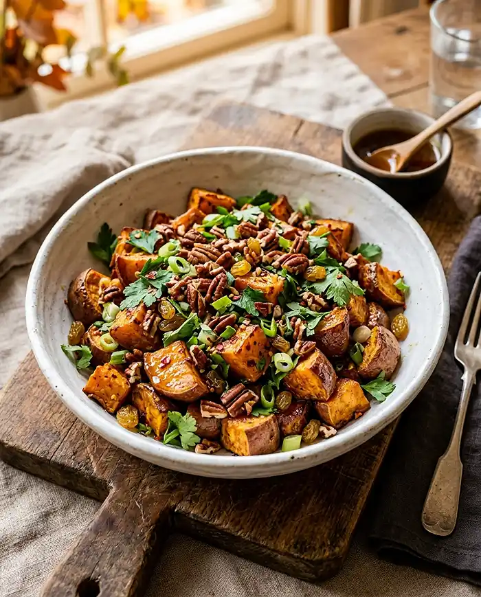 Roasted Sweet Potato with Pecan and Maple 4 Healthy Maple Glazed Sweet Potatoes
