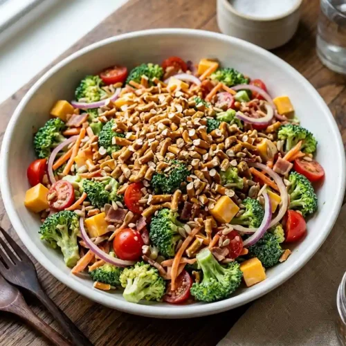 Honey Mustard Pretzel Broccoli Salad 5 Honey Mustard Pretzel Broccoli Salad