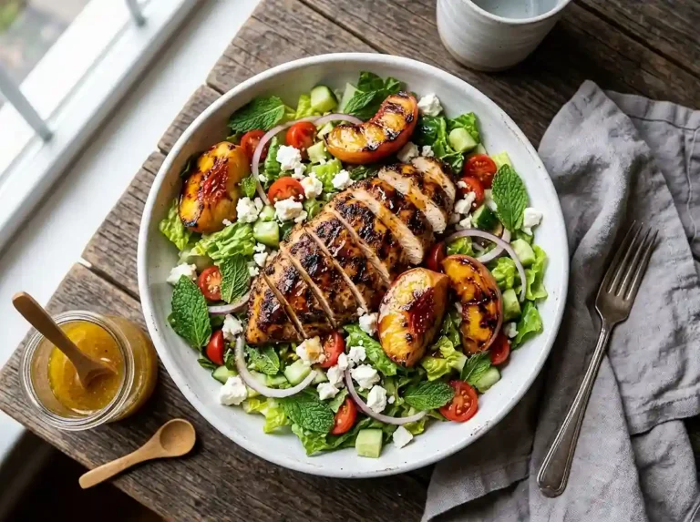 Salad Alchemy 8 Hot Honey Chicken Peach Salad