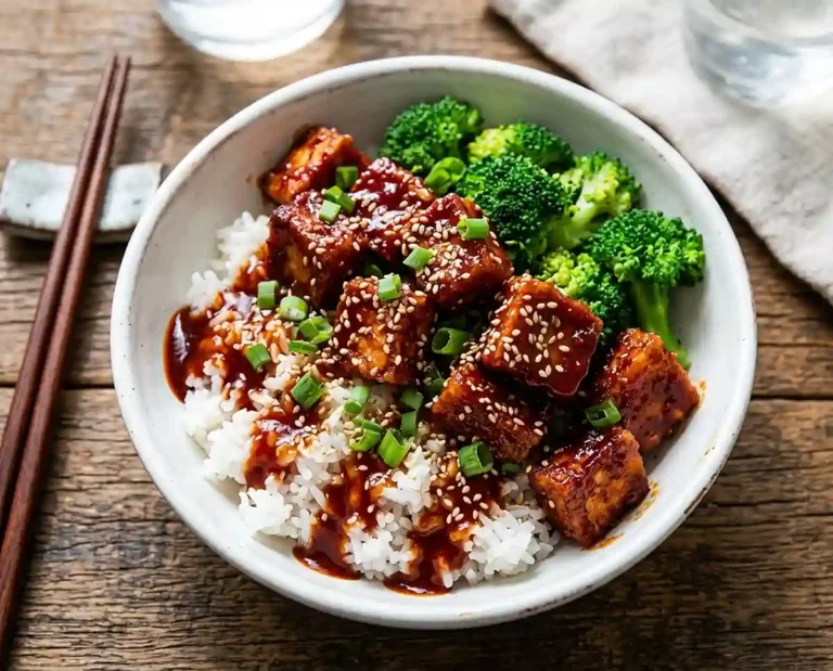Korean Gochujang Tofu Rice Bowl
