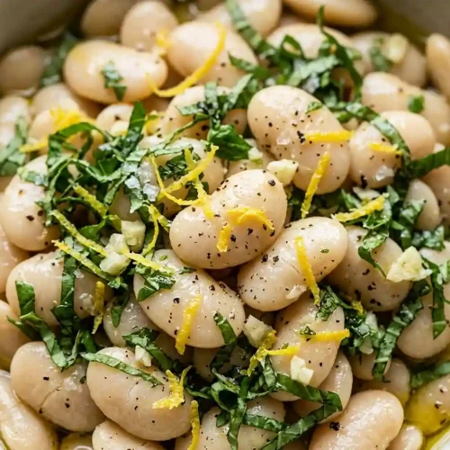 Lemon Basil Butter Bean Salad