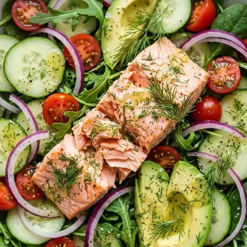 Lemon Dill Salmon Cucumber Salad 5 Lemon Dill Salmon Cucumber Salad
