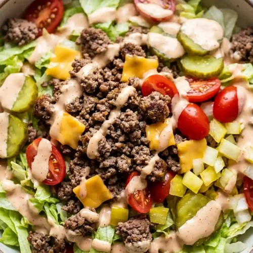 Loaded Burger Bowl Salad 5 Loaded Burger Bowl Salad