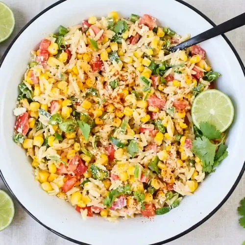 Mexican Street Corn Orzo Pasta Salad