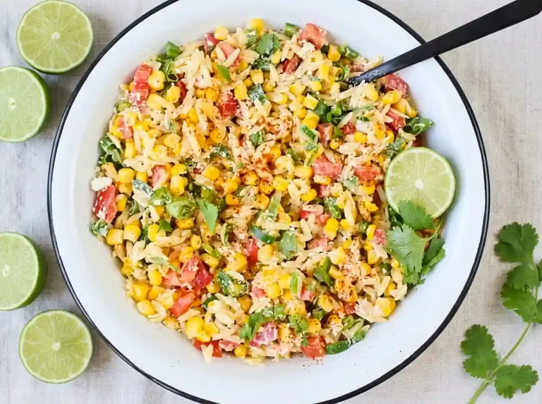 Mexican Street Corn Orzo Pasta Salad