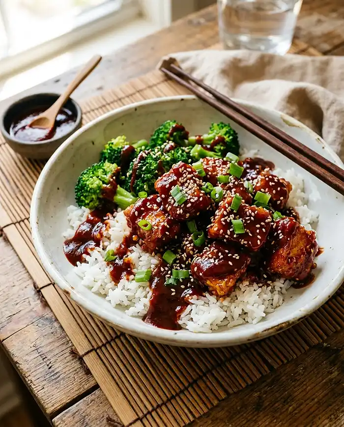 Spicy Korean Tofu Bowl