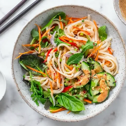 Summer Roll Rice Noodle Salad