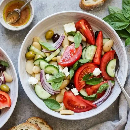 Tomato Butter Bean Crunch Salad 5 Tomato Butter Bean Crunch Salad