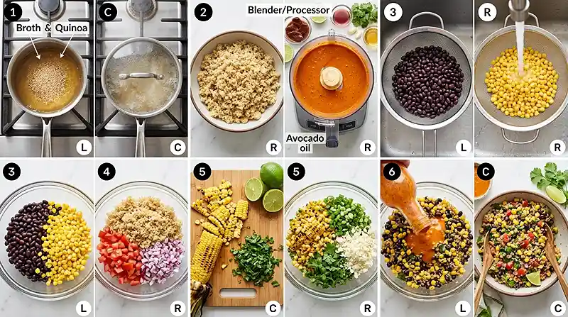 Elote Quinoa Black Bean Salad 3 black bean corn salad