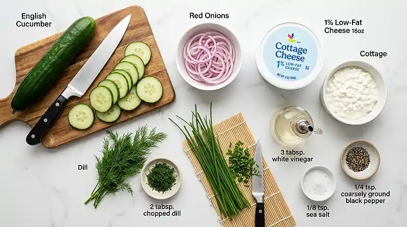Cottage Cheese Cucumber Crunch Salad 2 cottage cheese salad