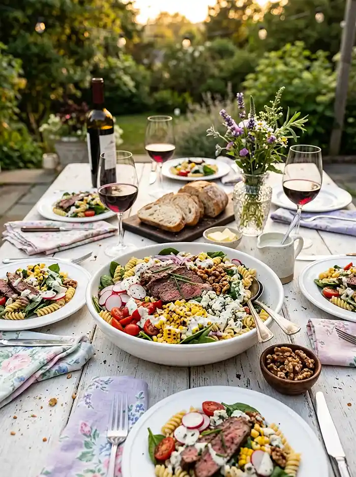 Steakhouse Wedge Pasta Salad 4 creamy summer pasta salad