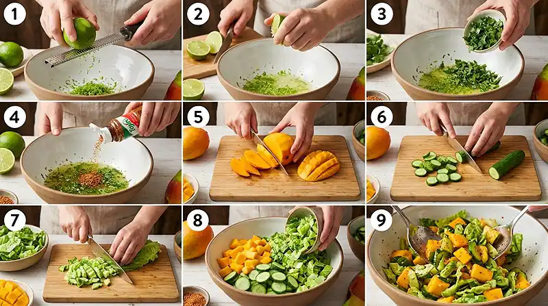 Tajín Mango Cucumber Salad 3 cucumber mango salad