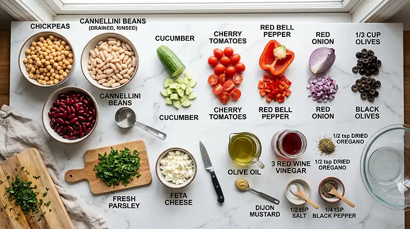 dense bean salad