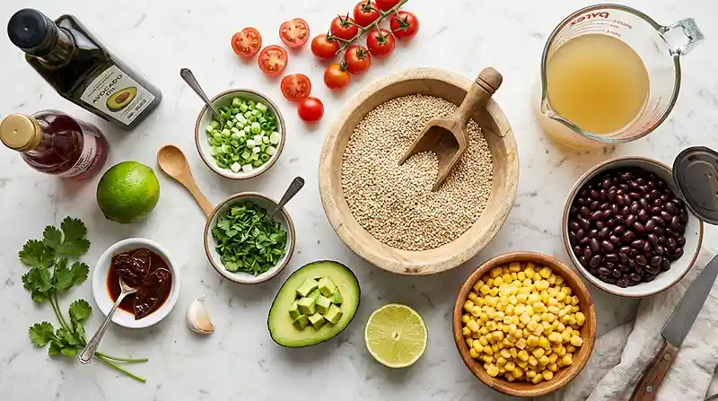 Elote Quinoa Black Bean Salad 2 elote quinoa salad