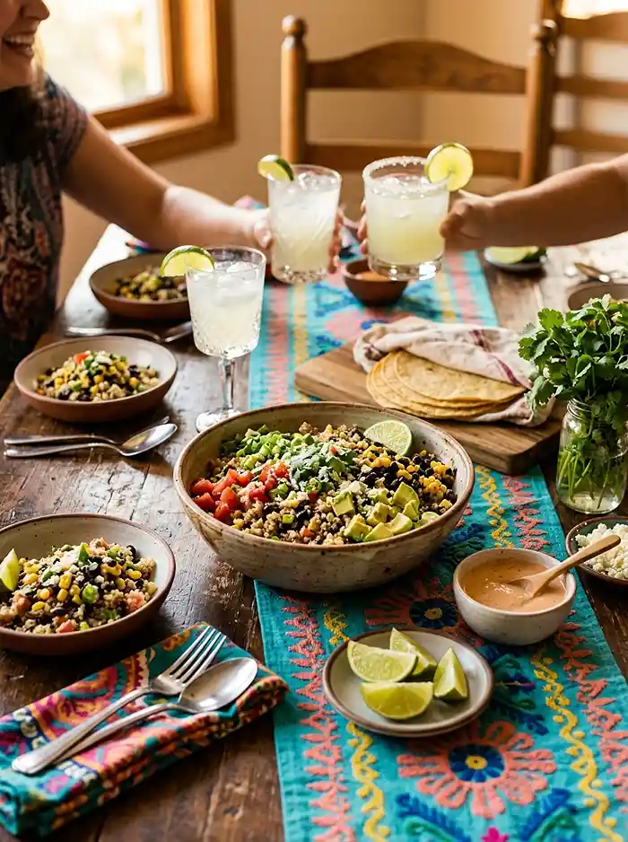 Elote Quinoa Black Bean Salad 4 high fiber grain salad
