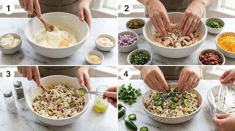 Jalapeno Popper Chicken Salad 3 high protein lunch recipe