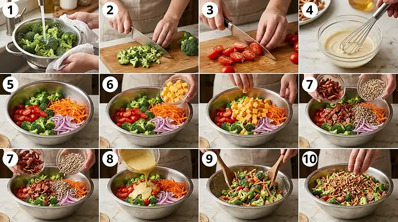 Honey Mustard Pretzel Broccoli Salad 3 honey mustard salad