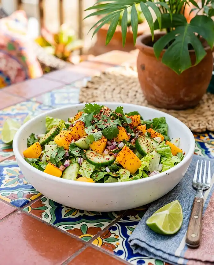 Tajín Mango Cucumber Salad 4 mango tajin salad