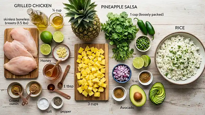 Pineapple Jalapeno Chicken Rice Salad 2 pineapple chicken salad