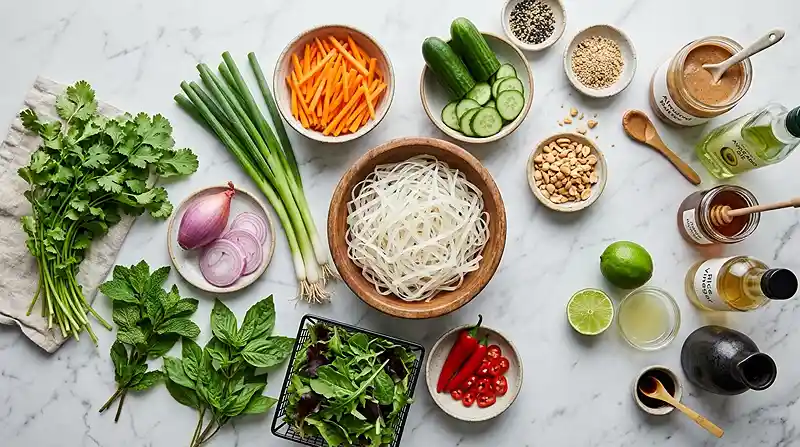rice noodle salad