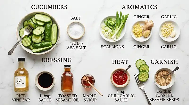 simple asian cucumber salad recipe