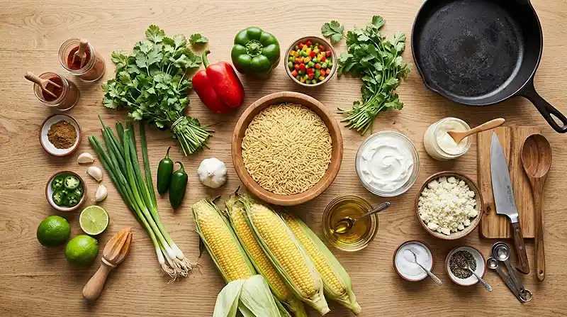 street corn orzo salad