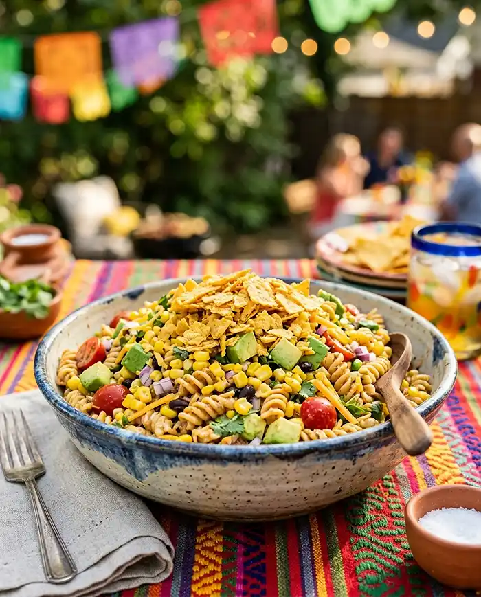 Avocado Corn Taco Pasta Salad 4 summer potluck favorite