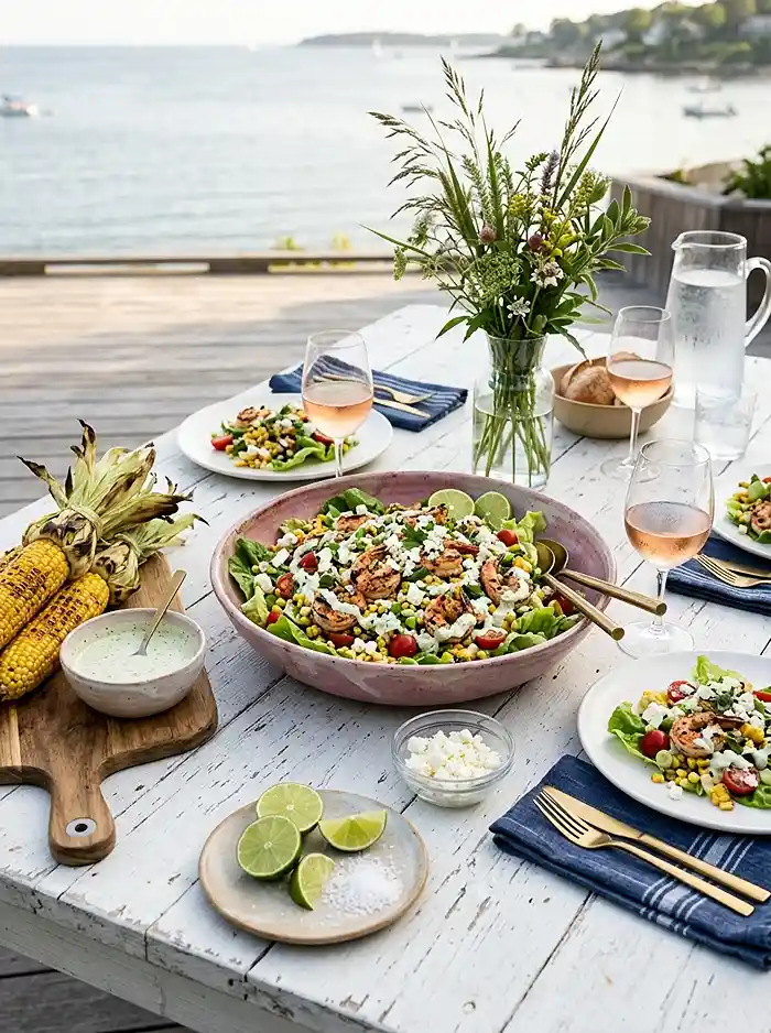 Grilled Shrimp Street Corn Salad 4 summer seafood salad