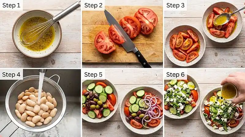 Tomato Butter Bean Crunch Salad 3 tomato bean salad