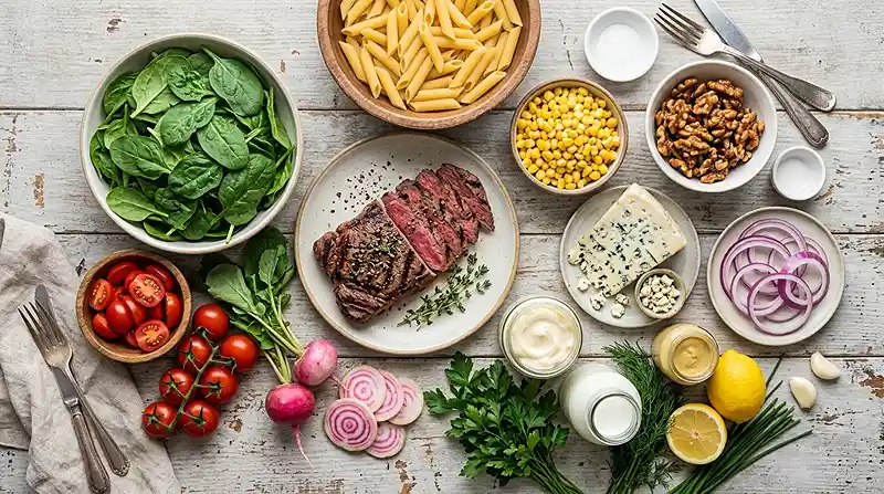 Steakhouse Wedge Pasta Salad 2 wedge pasta salad