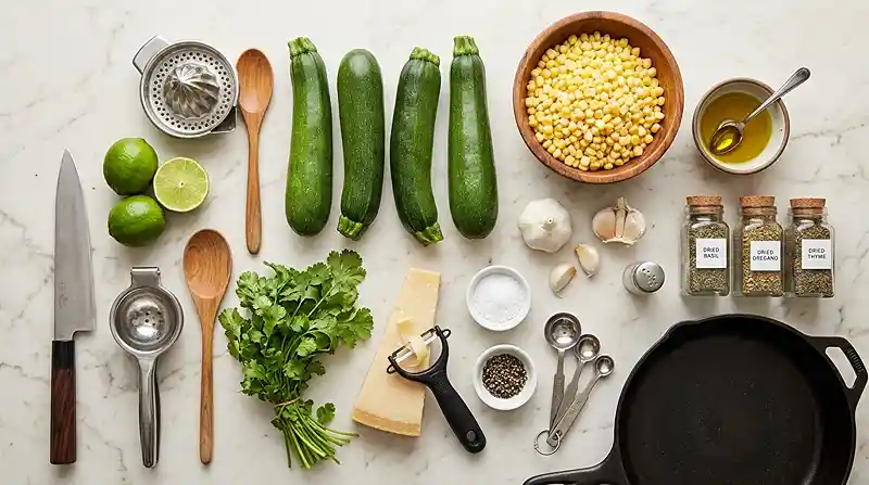 Lemon Parmesan Zucchini Corn Salad 2 zucchini corn salad