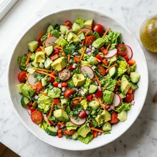 Avocado Herb Chopped Garden Salad