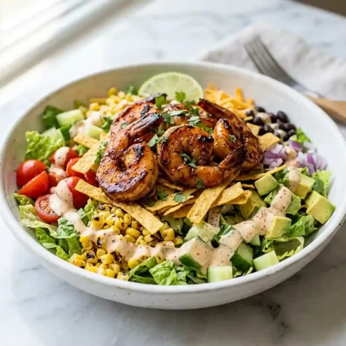 BBQ Shrimp Ranch Chopped Salad 5 BBQ Shrimp Ranch Chopped Salad