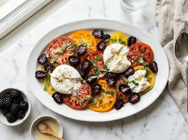 Blackberry Tomato Burrata Salad