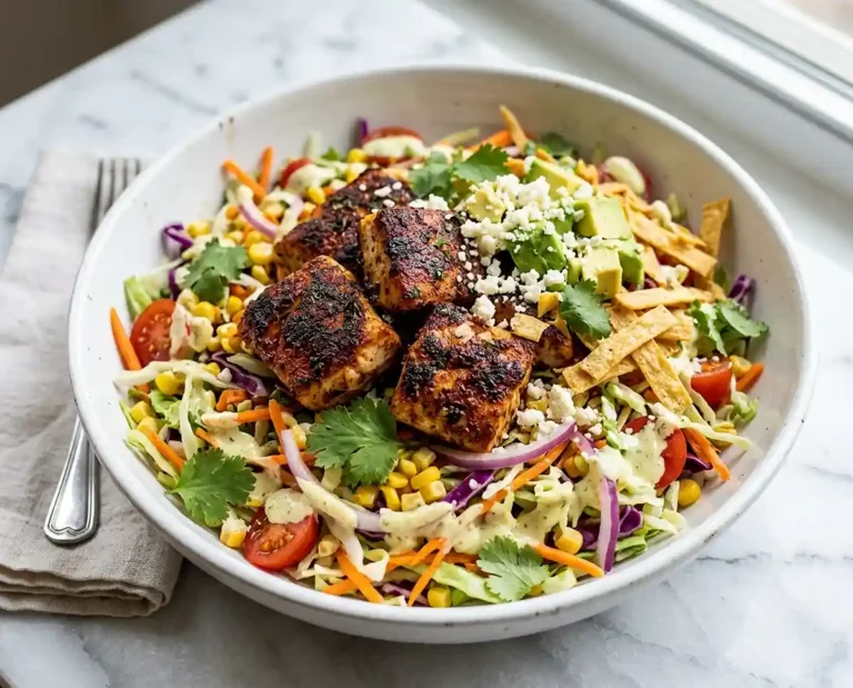 Blackened Fish Taco Slaw Salad