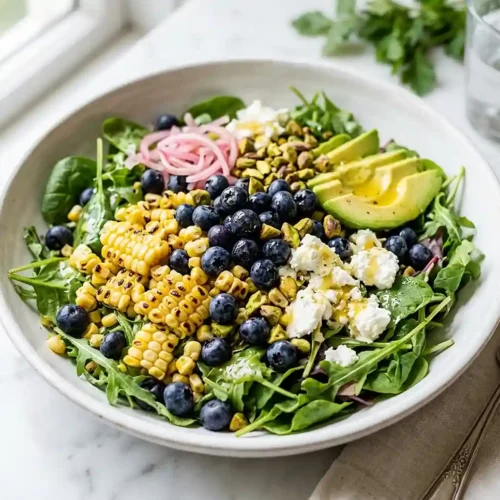Blueberry Corn Goat Cheese Salad 5 Blueberry Corn Goat Cheese Salad