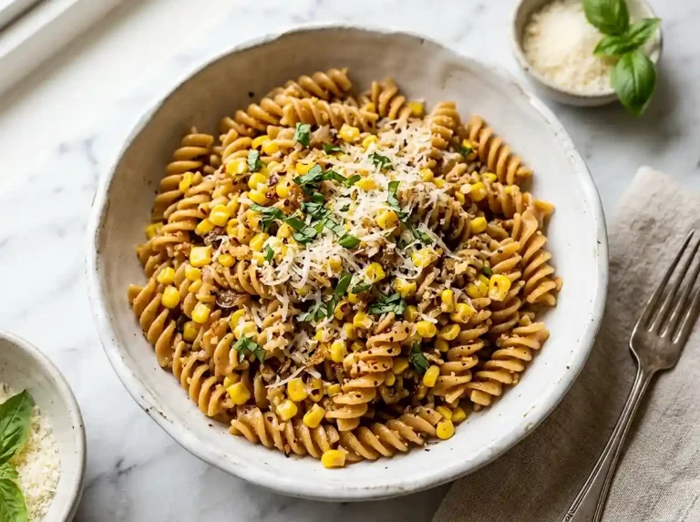 Brown Butter Corn Pasta Salad