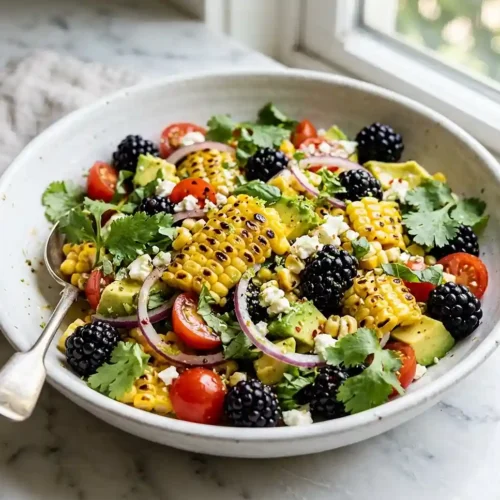 Charred Corn Blackberry Avocado Salad 5 Charred Corn Blackberry Avocado Salad