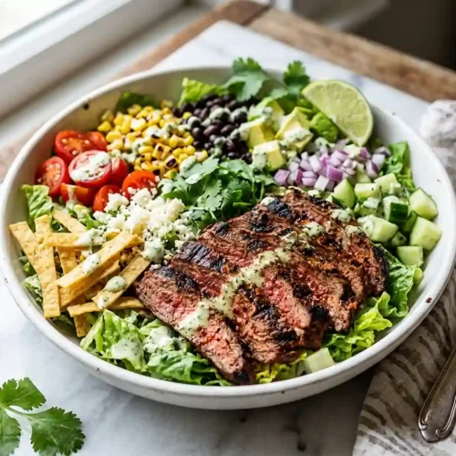 Chipotle Lime Steak Taco Salad 5 Chipotle Lime Steak Taco Salad
