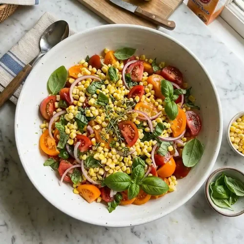 Corn Tomato Basil Picnic Salad 5 Corn Tomato Basil Picnic Salad