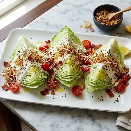 Crispy Shallot Caesar Wedge Salad 5 Crispy Shallot Caesar Wedge Salad