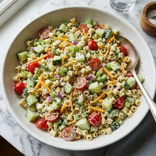 Cucumber Ranch Ditalini Salad 5 Cucumber Ranch Ditalini Salad