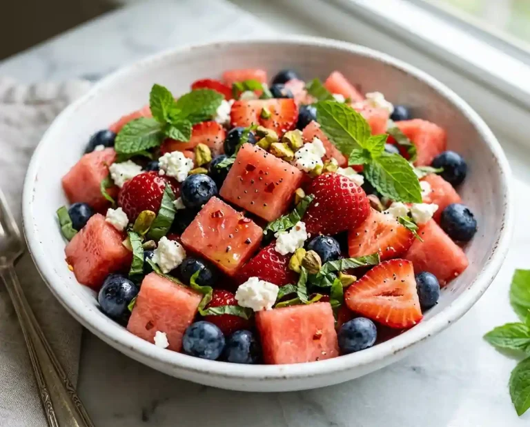Firecracker Watermelon Berry Feta Salad