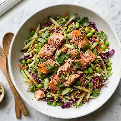 Ginger Sesame Salmon Slaw Salad 5 Ginger Sesame Salmon Slaw Salad