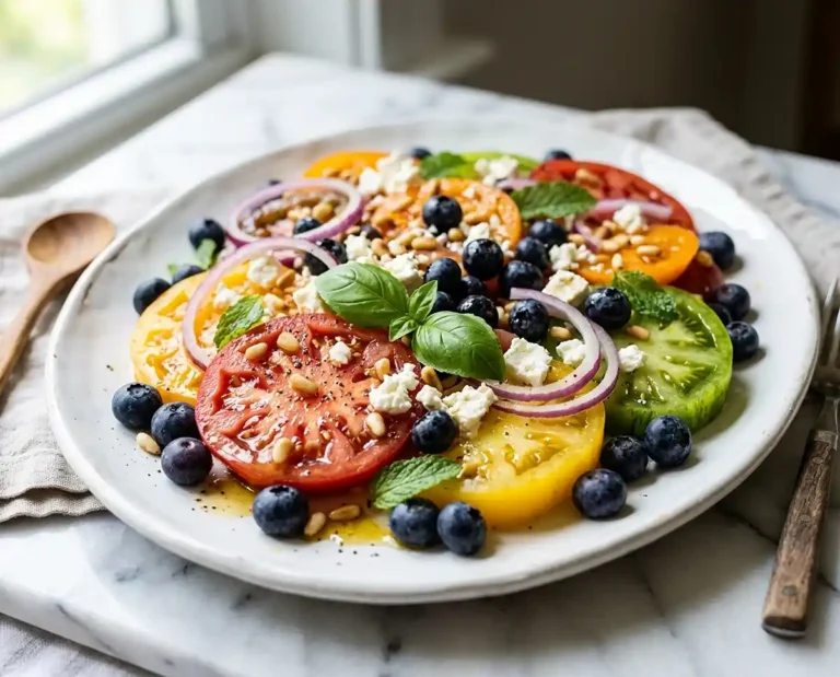 Salad Alchemy 2 Heirloom Tomato Blueberry Feta Salad