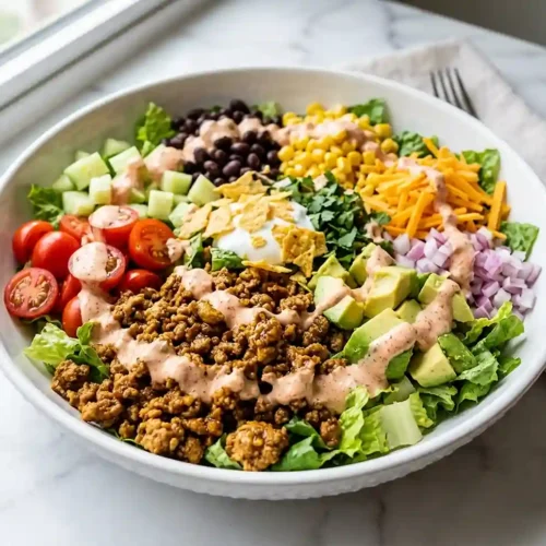 High Protein Taco Beef Salad