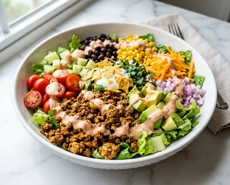 High Protein Taco Beef Salad