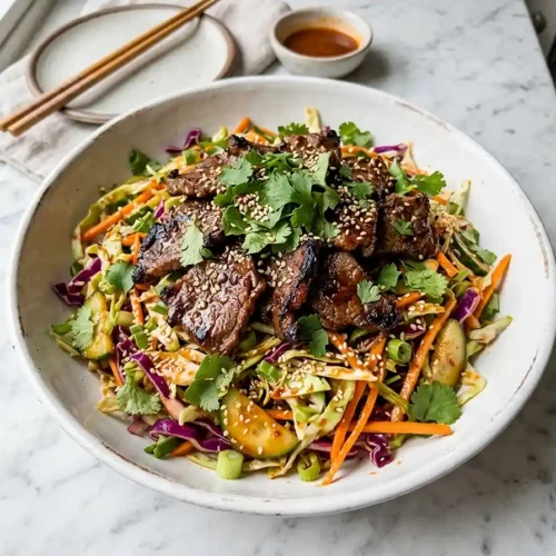 Korean BBQ Beef Slaw Salad 5 Korean BBQ Beef Slaw Salad