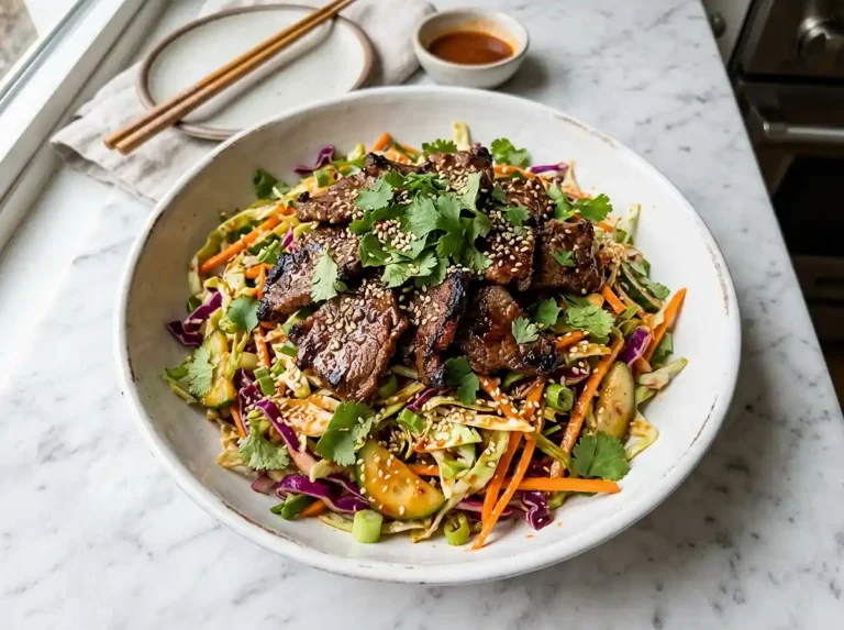 Korean BBQ Beef Slaw Salad