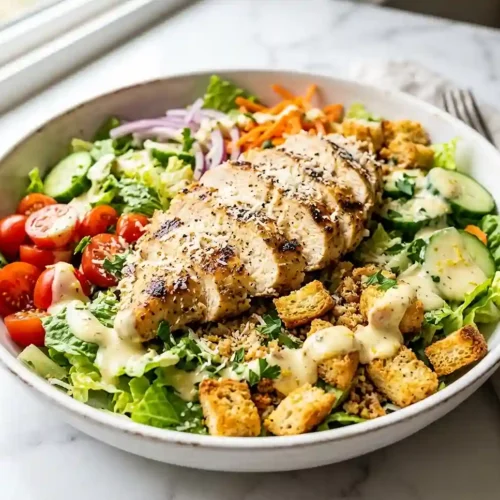 Lemon Parmesan Chicken Crunch Salad 5 Lemon Parmesan Chicken Crunch Salad